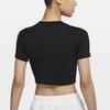 Nike Sportswear Essential Cropped Round-Neck Short-Sleeve T-Shirt Women tops Black DD1329-010