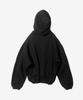 6:19 String Mid Length Hoodie - Black