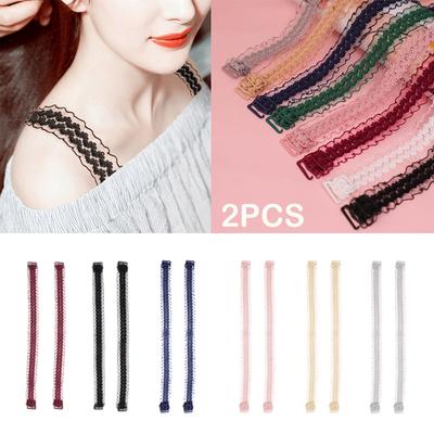 Bretelles de Soutien-gorge Réglables en Dentelle pour Femmes Bretelles d'Épaule Extensibles Élastiques Filet Antidérapant Fleurs Ajourées Accessoires