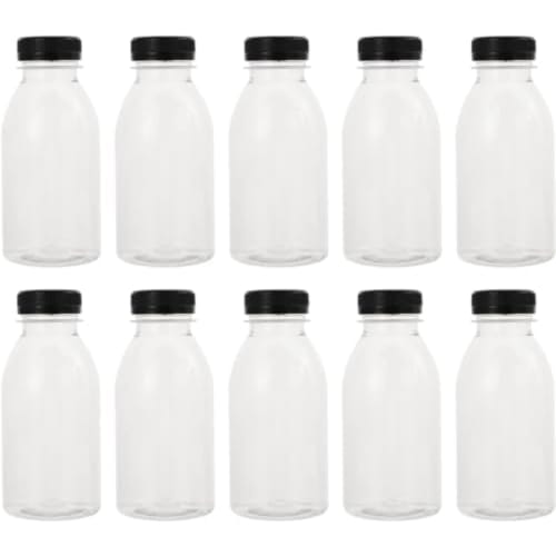 Otoye Empty Plastic Bottles with Caps, Set of 50, 350ml, Reusable, Food-Grade Material, Leakproof, for Juice, Smoothies, Milk, Water, and Beverages, C