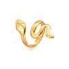 Unisex Stainless Steel Adjustable Snake Ring - Punk Hip Hop Style