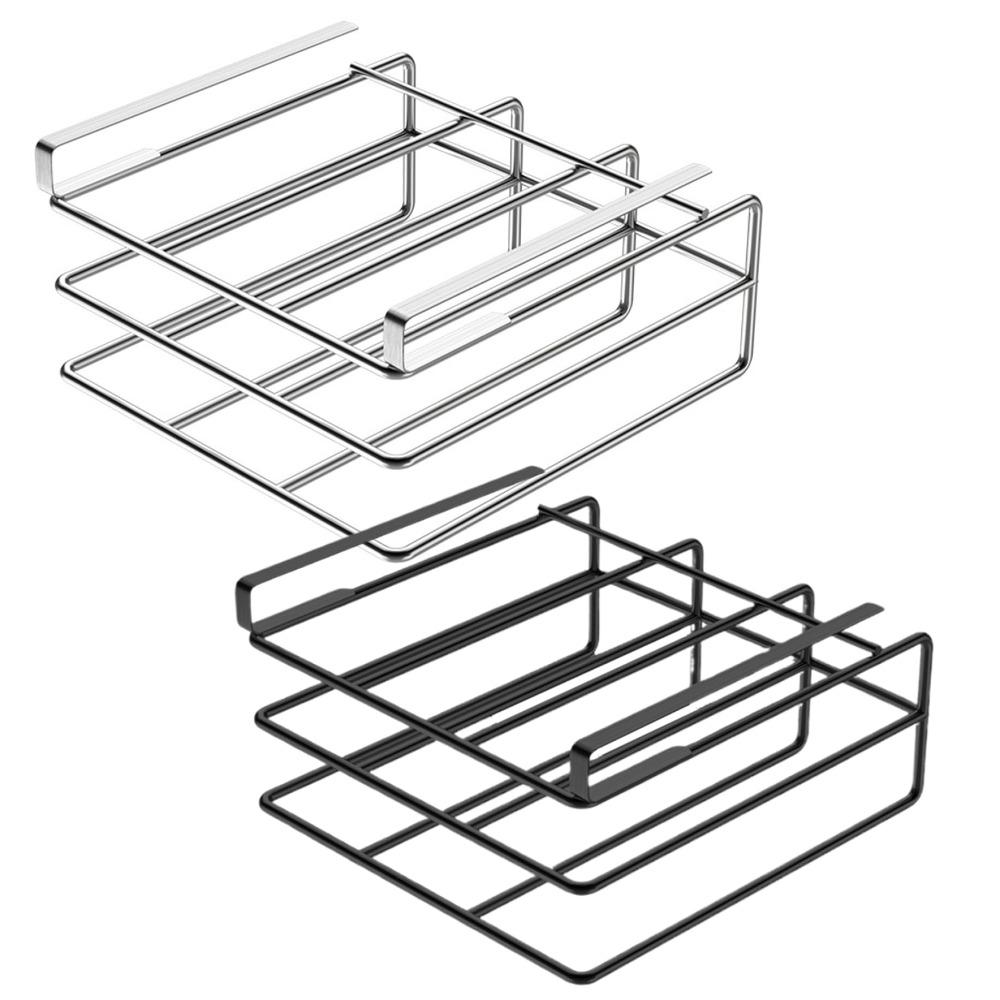 Non-punching Cutting Board Hanging Rack Under Cabinet Storage Shelf  Kitchen Placement Storage Rack