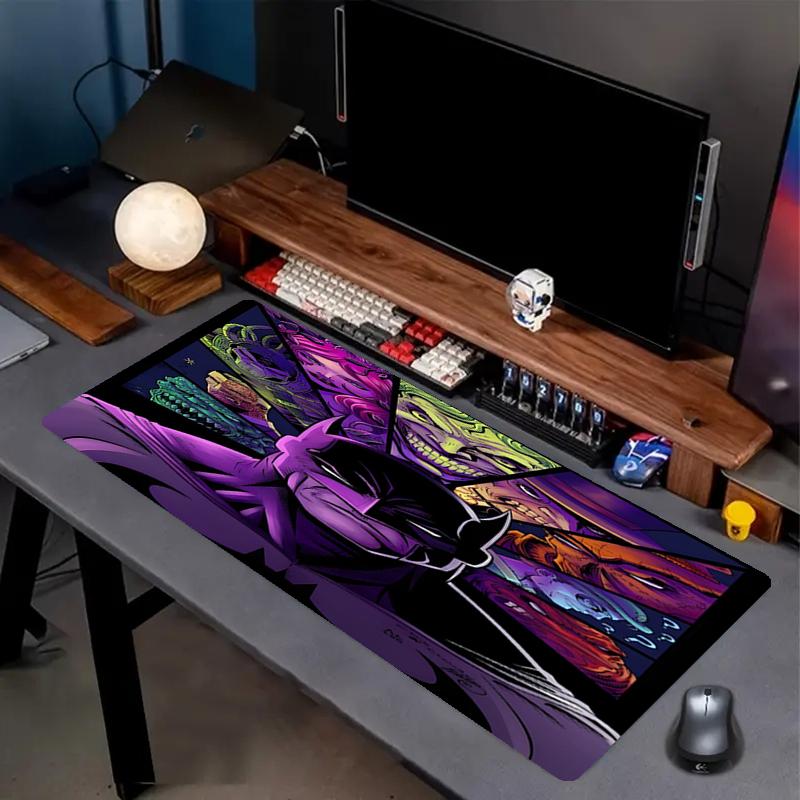 Batman Print Mouse Pad, Anti‑Slip Desktop Keyboard Mat, for PC Laptop Gaming Working Daily Use, Cool Festival Surprise Gift