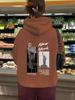 Women's European & American Fleece-lined New York Hooded Sweatshirt with Kangaroo Pocket, Long Sleeves for Autumn/Winter