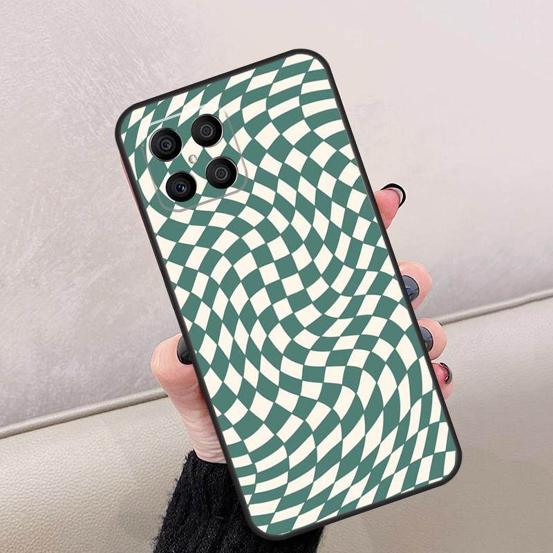 Crazy Checkered For Honor Magic 8 6 7 Pro Case For Honor 400 Lite 200 50 70 90 X8c X8b X9a X9b X9c X9d Win RT
