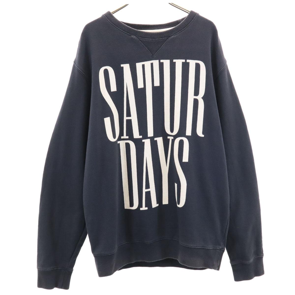 

SATURDAY S Long sleeve sweat trainer L charcoal Men s Used