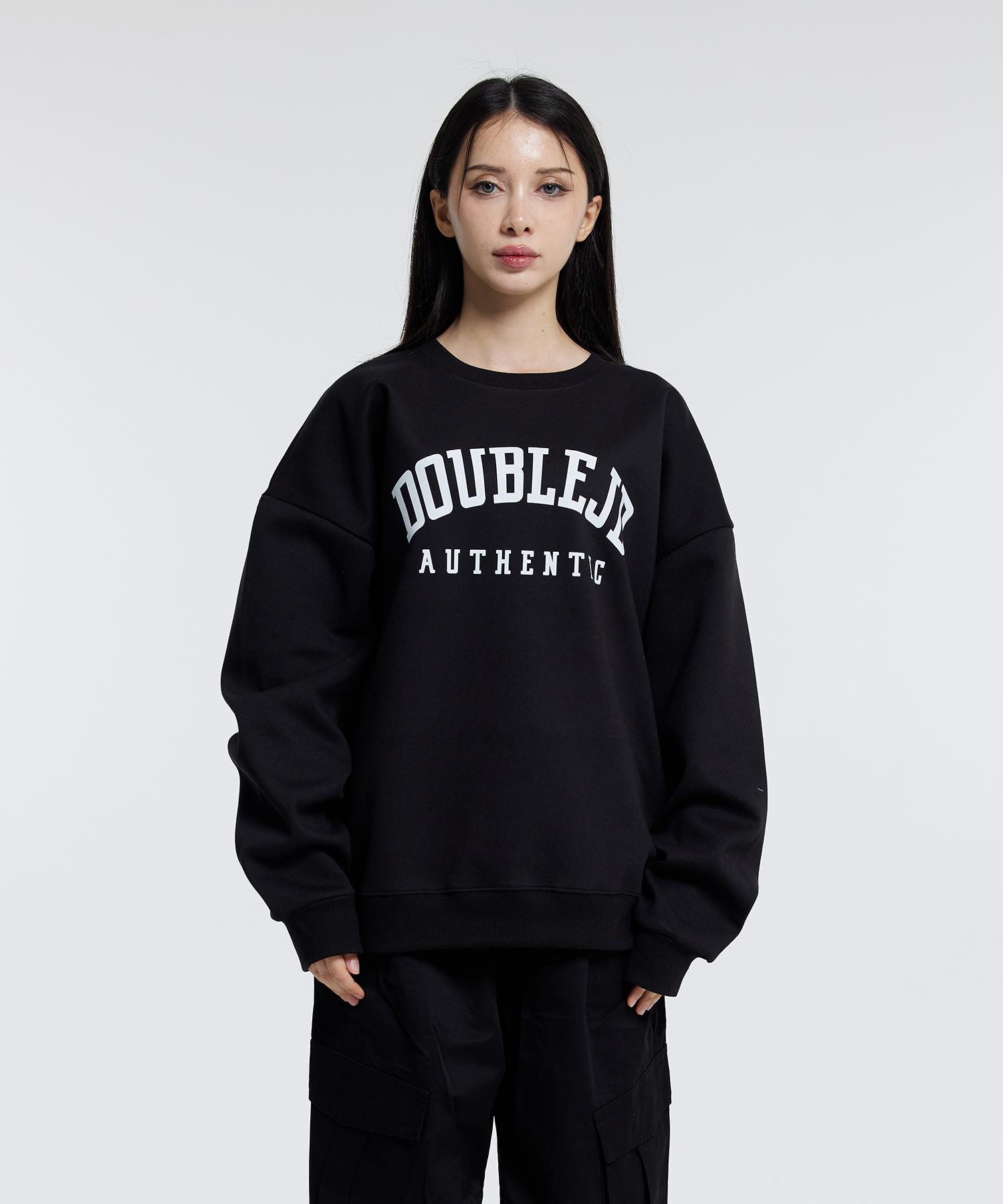 Double Jd Authentic Logo Sweatshirt (Black) L