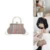 Stylish Urban Chic Woven Handbag 2023 Trendy Soft Woolen Mini Bag For Women