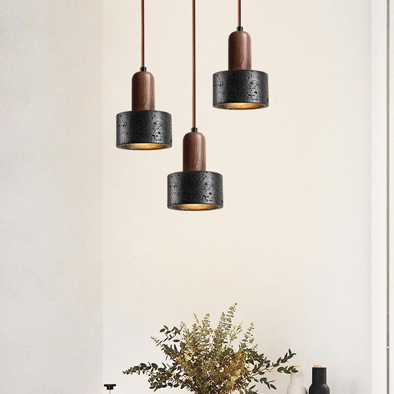 Black Hole Stone Minimalist Minimalist Modern Bedroom Bedhead Designer Nordic Black Restaurant Bar Personality Chandelier