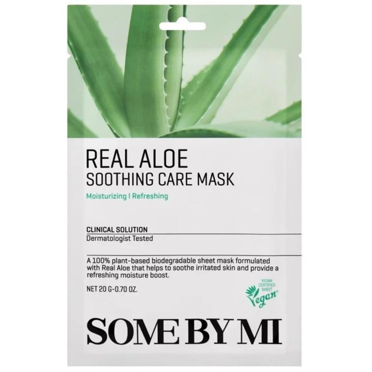 

SOME BY MI - Real Aloe Soothing Care Mask, 20g - soothing face mask