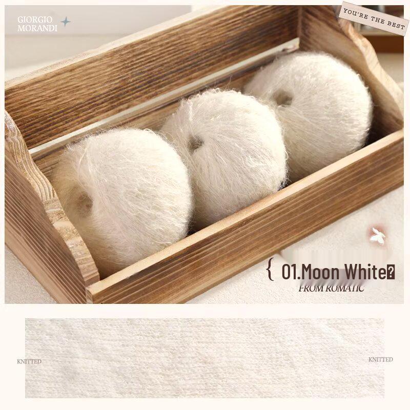Morandi Gradient Hand-Knitted Mohair & Silk Yarn Sweater/Shawl DIY Kit