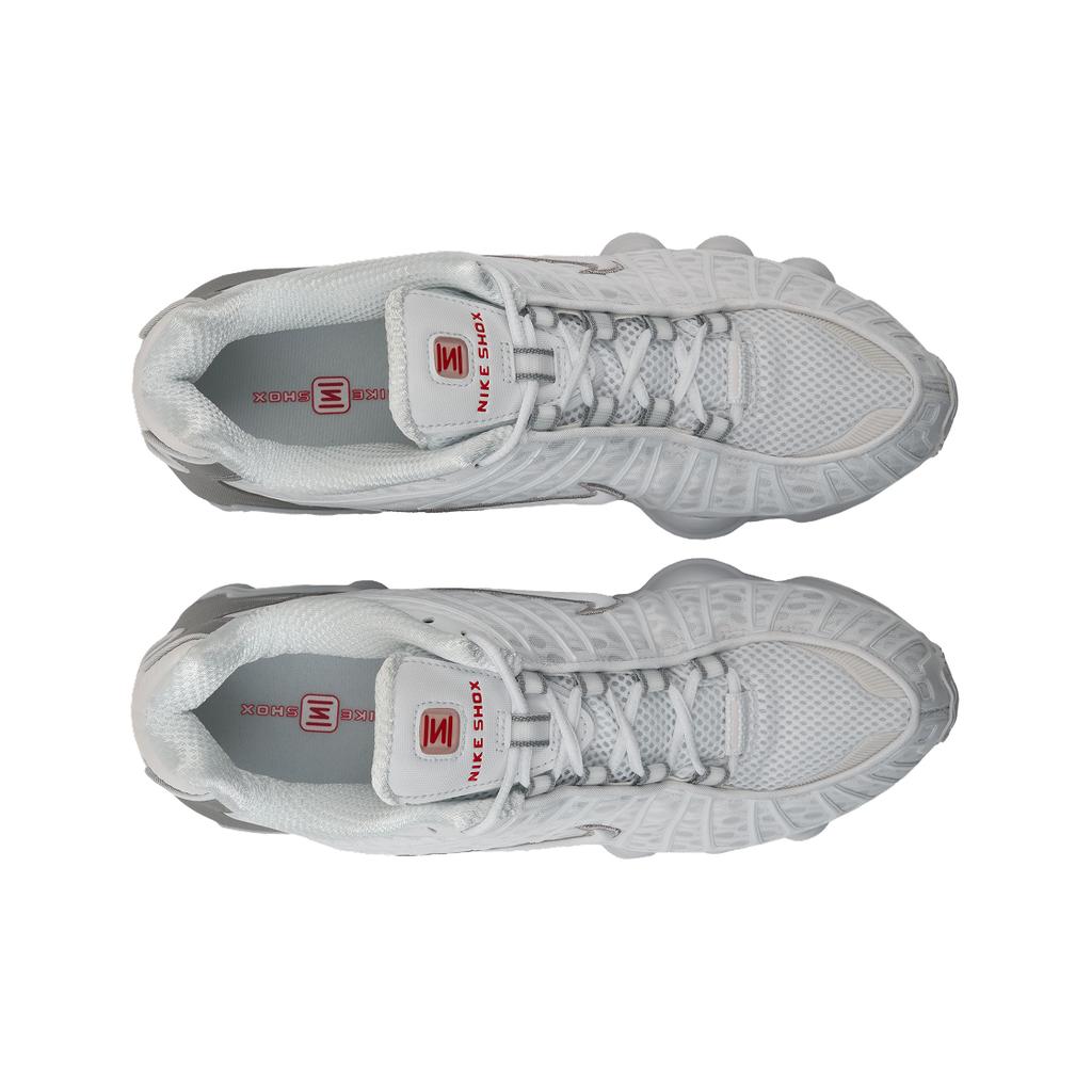 Nike Shox TL Metallic Silver Unisex Sneaker Weiß Weiß-Metallic-Silber AV3595-100