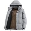 Herren Trendy Kapuzen-Wintermantel Schwarz-Gold Graphen - Lässig, Dick, Vielseitige Oberbekleidung