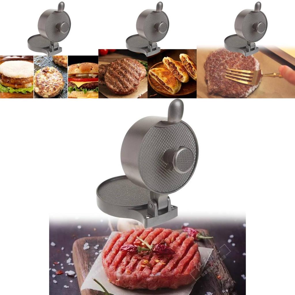 Універсальний ручний прес для бургерів Малий алюмінієвий сплав Регульований інструмент для формування м'яса Для вишуканих котлет