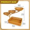 Imitation Rattan Geflochtener Obstkorb Serviertablett Dekoration Eleganter Kreativer Halter Lebensmittel für