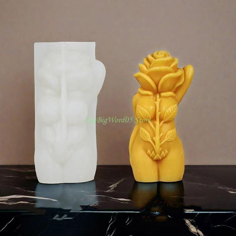 24TE Human Body Molds Silicone Molds Castings Molds Rose Mushroom Body Plaster Molds Making Molds