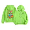 Kids Fashion Lightweight Long Sleeve Zipper Hoodie Christmas Printed Hoodie With Pockets