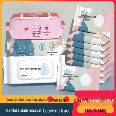 Salviette Potenti Rimuovi Olio e Macchie per Giubbotti - Senza Lavaggio, Portatili, Soluzione per Lavaggio a Secco