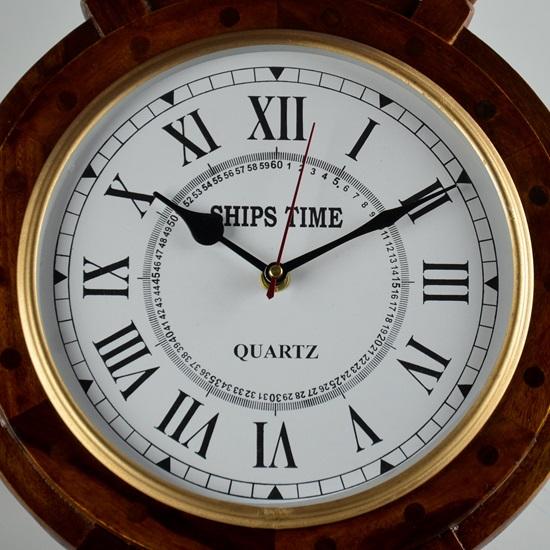 40,64 cm Handgjord Palisander Väggklocka Nautisk Väggdekor Skeppsratt Palisander Hemdekor Hängande Piratratt En Perfekt Rumsdekor för Rum