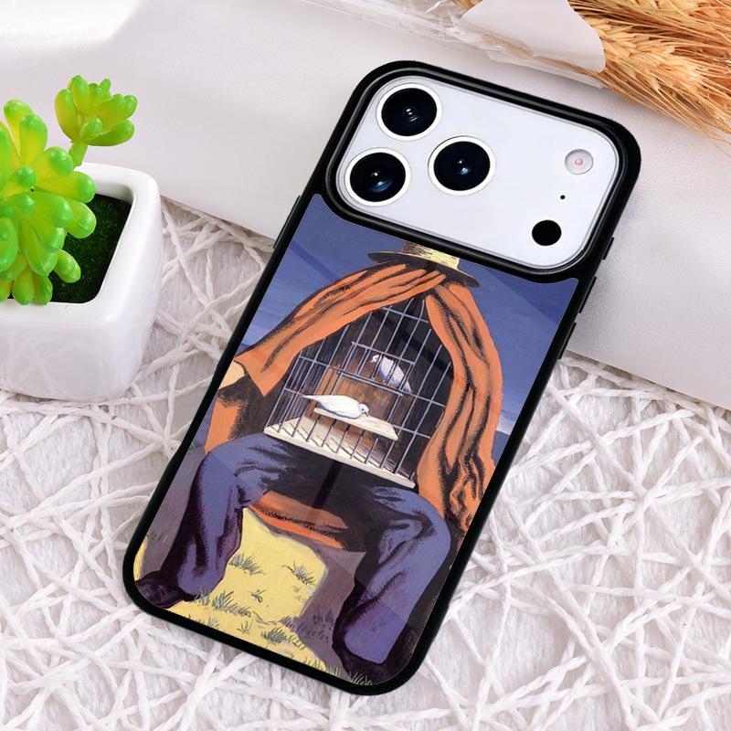 Rene Magritte Shockproof Phone Case for iPhone 17 Air 16e 15 11 12 14 13 Pro Max Cover Coque