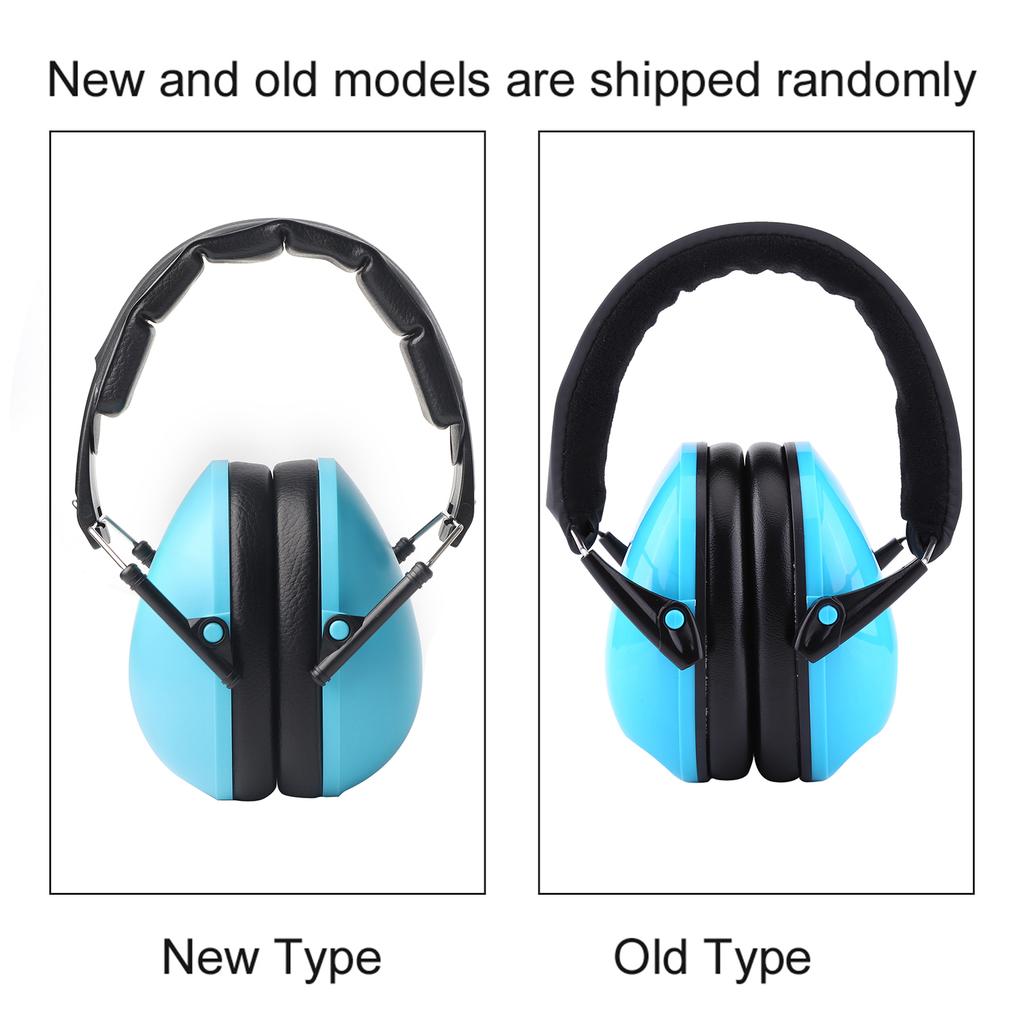 Noise Reduction Earmuffs Protect Kids Sound Hearing Ear Defenders (Blue)