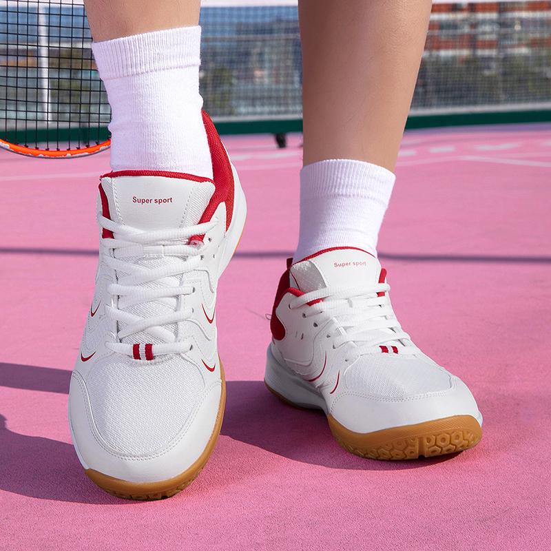Vyriški neslystantys teniso bateliai Moteriški badmintono bateliai Stalo teniso bateliai Laisvalaikio poros Balti sportiniai kedai Didelis dydis