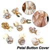 1PC DIY Accessories Pearl Flower Button Covers Flower Cufflinksble  for Shirt Tuxedo Accessories