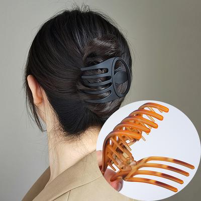 Matte Hohle Entenschnabel Haarnadel Haarklemme Mattierter Pferdeschwanzhalter Haarklaue Haarspange Für Frauen Mode Haarschmuck Kopfschmuck