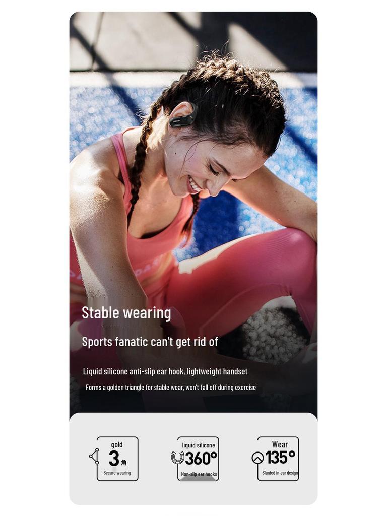 Sport Bluetooth TWS Ear-hook Earphones: Sweatproof, In-ear, HiFi Sound