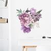 Large Purple Peony Flower Wall Sticker Self-Adhesive Elegant Wall Art for Bedroom Headboard Hallway Wall Decoration