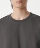 MUSINSA STANDARD Heavy Ponte Relaxed Crew Neck Long Sleeve T-Shirt [Gunmetal]