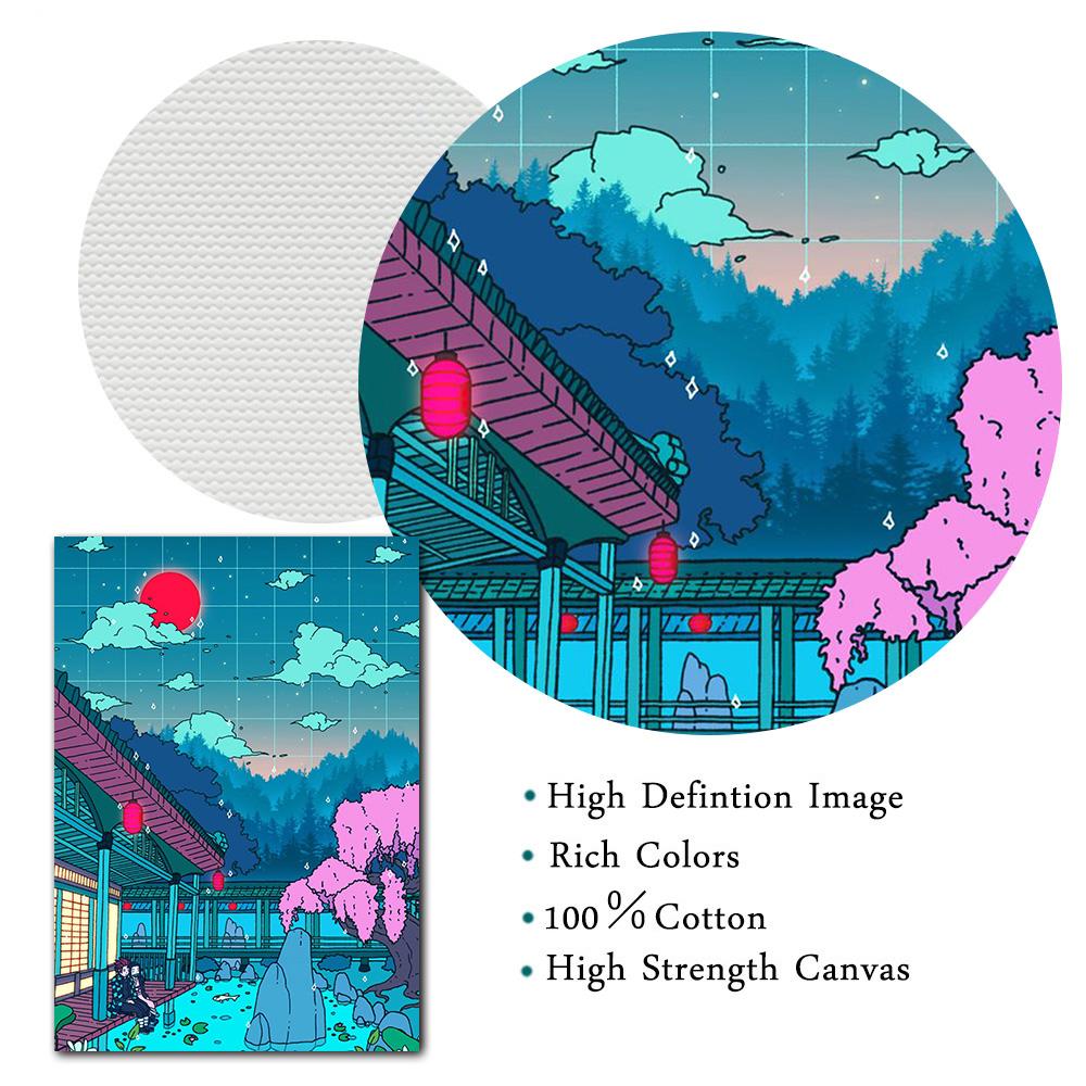 Hot Poster Seerlight Anime Poster City Night Decoration Art Decor Painting Home Decor Kawaii Room Decor Canvas Poster