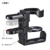 Sanwa Supply Headphone hook with drink holder PDA-STN71BK