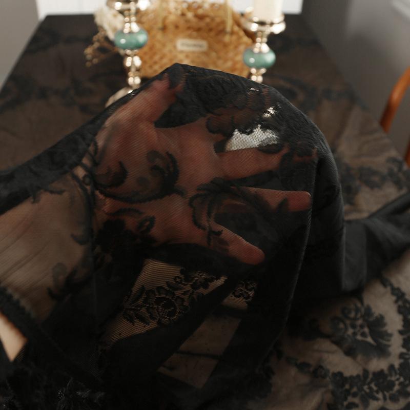 French Romantic Small Fringed Lace Tablecloth Household Rectangular Dining Table Mat Coffee Table Decorative Tablecloth