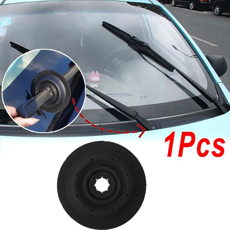 Universal Car Windshield Wiper Dustproof Cover Debris Leaves Falling Protection Sleeve Windscreen Wiper Bottom Hole Cover 1/2pcs