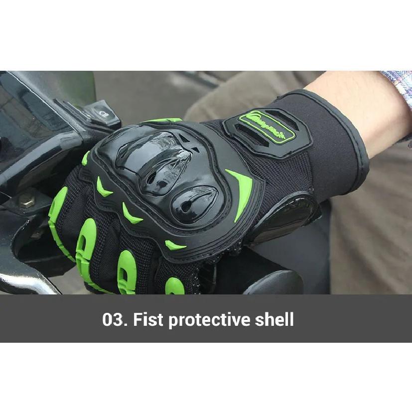 Motorcycle Gloves Anti Fall Anti-collision Off-road Riding Gloves Summer New Breathable Touch Screen Full Finger Gloves M-2XL