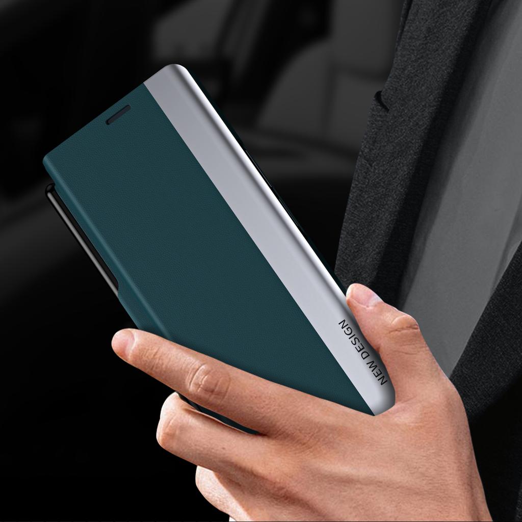 Luxury Magic Absorption Leather Bracket Smart Cover For Samsung Galaxy Z Fold 4 3 Case With S Pen Slot