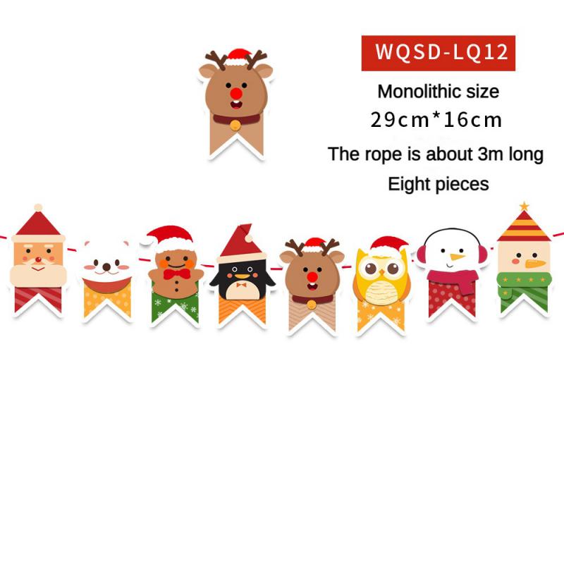 Christmas Banner 2024 Merry Christmas Decorations For Home Garland Santa Claus Navidad For Xmas Gift Noel Decor New Year 2025