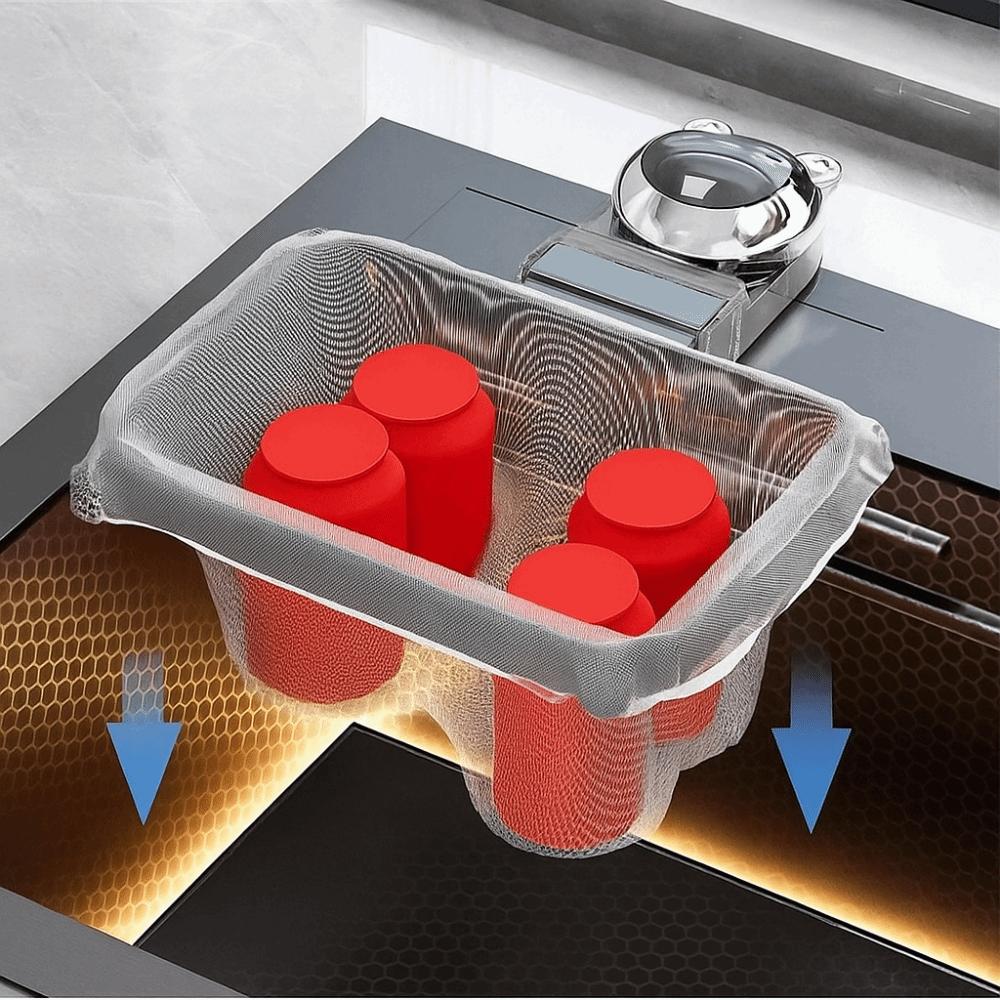 Disposable Filter Net Kitchen Sink Filter Suction Cup Sink Strainer Drainer Basket  Food Drainage
