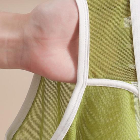 Men Briefs Low Waist Thin Yarn Breathable Panties Perspective Mesh Solid Color Design Elastic Men Underwear