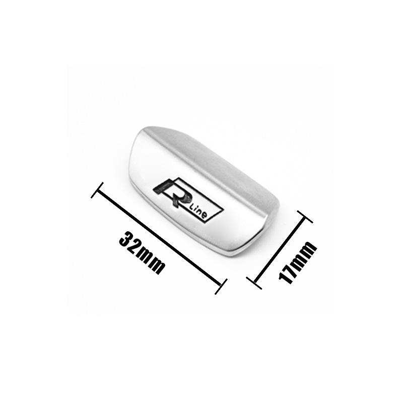 For Volkswagen Car Steering Wheel Accessories Metal Stickers Accessories For VW GTI R Line Polo Golf Passat Scirocco Tiguan Jetta T-ROC Touareg