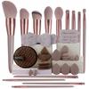 [Popular Choice] 13/33pcs Makeup Brush Set, Featuring Soft And Fluffy Tools for Foundation, Powder, And Eyeshadow Blending. Includes Makeup Sponges