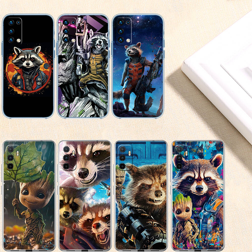 Rocket Raccoon Phone Case for Motorola Edge 20 30 S30 40 50 Fusion Lite Plus Pro Ultra Neo One Action Zoom Hyper Power Macro Vision
