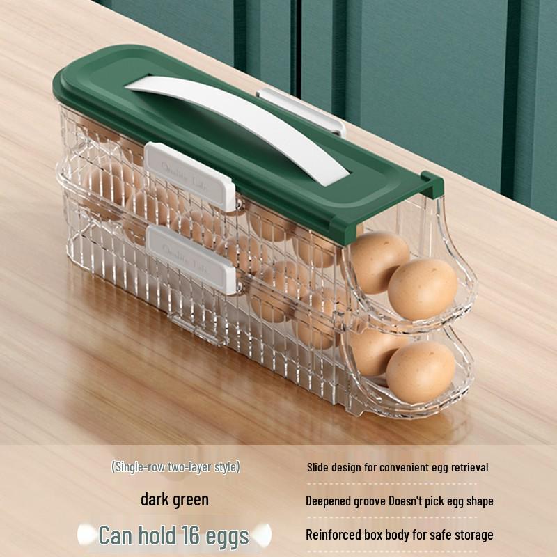Food-Grade Sealed Egg Storage Box - Refrigerator Door Organizer