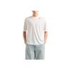 Emporio Armani Lycra Loose Short Sleeve Round Neck Drop Shoulder T-Shirt Men Tops White EM001035-AF13747-U0003