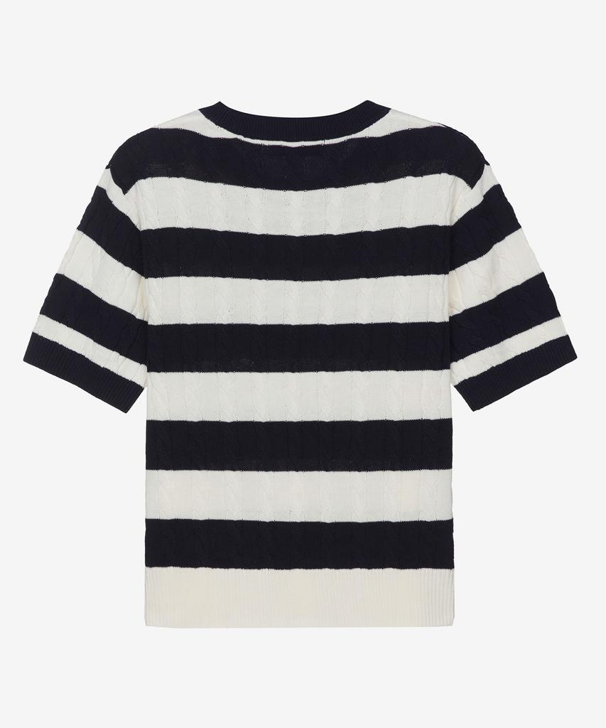 MIND BRIDGE WOMEN [W] Cable Stripe Knit - 2 Colors Mykt3202