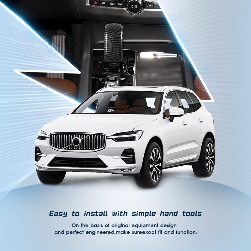 ABS Koolstofvezel Versnellingspookknop Cover Op Maat Gemaakt Voor Volvo XC40 XC60 XC90 S60 S90 C40 Versnellingspook Vervangend Accessoire
