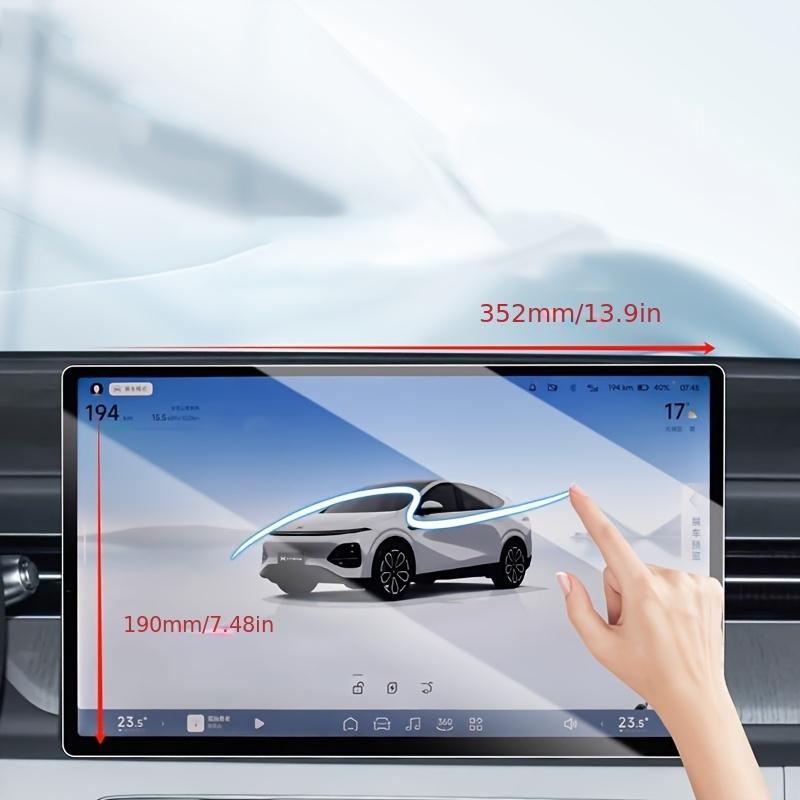 2pcs For Xpeng G6  2024 2025 Car Radio GPS Navigation trument Tempered Glass Protective Film Auto Interior Accessories