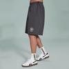 Reebok Letter Embroidery Woven Loose Sports Shorts Unisex Shorts Charcoal-Black 24SRC619UGH1