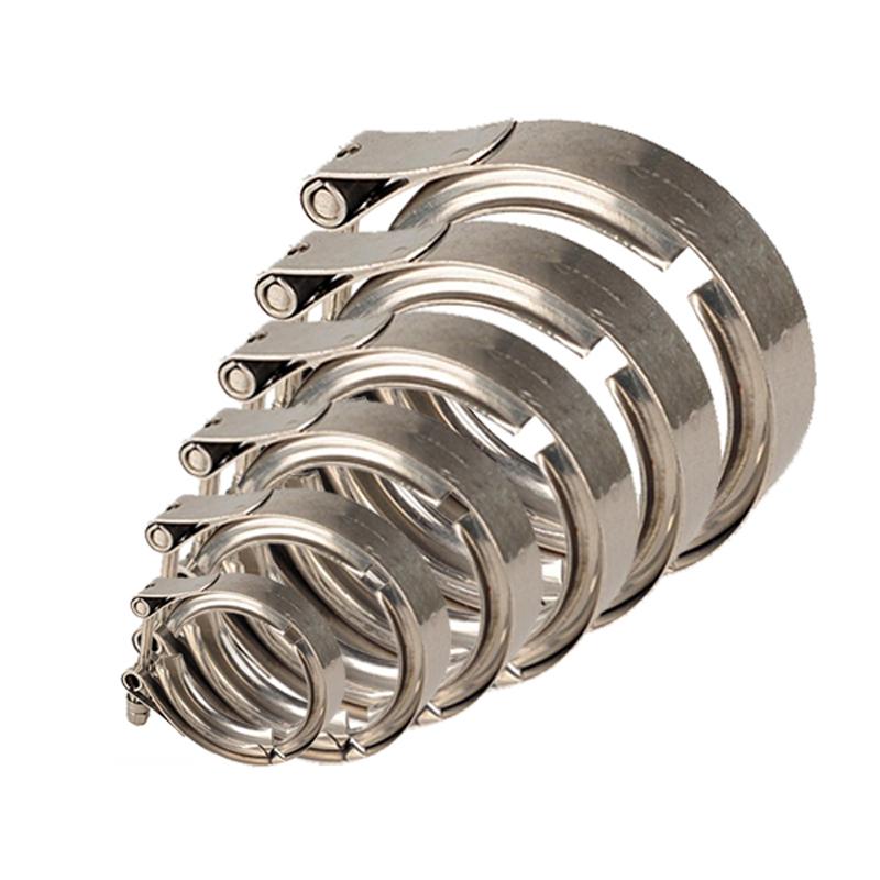 ZUCZUG from 1.5 Inch to 6.0inch SS304 Anti-Rust Temperature Resistance Exhaust V Band Clamp (Clamp Only, NO Flange Included)